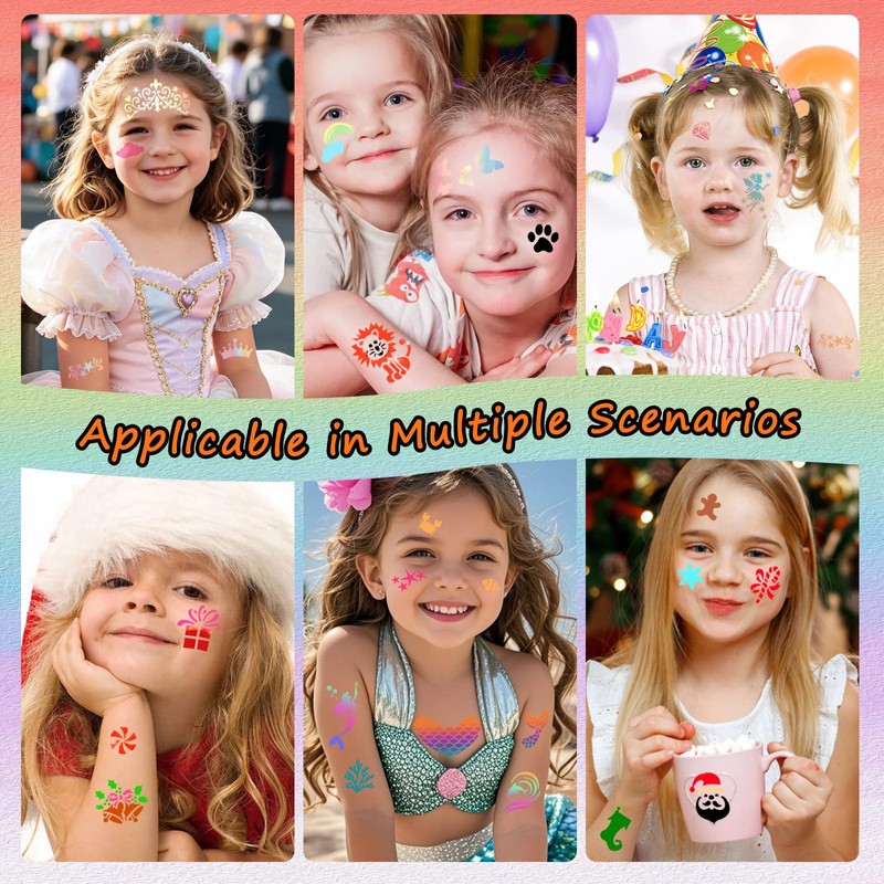 41Pcs Face Paint Stencils Kit for Kids with Face Paint