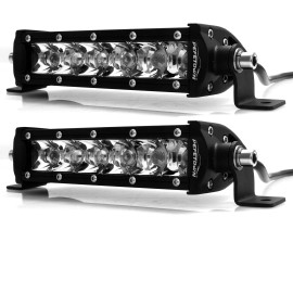 Pefetown 2PCS 8" INCH LED WORK LIGHT BAR SPOT OFFROAD CAR ATV FOG TRUCK BOAT LAMP 4WD 12V