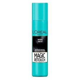 L'Oréal Paris Magic Retouch Retocador de Canas y Raíces, Cobertura Instantánea y Facíl Aplicación, Tono Negro, 75ml