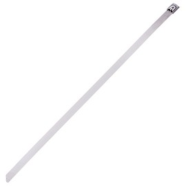 Panduit MRT4S-C4 Pan-Steel Retained Tension Tie, Standard, 304 Stainless Steel, 18.5" Length (100-Pack)