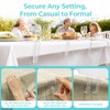 Table Cloth Holder Clips, 24 Pack Clear Tablecloth Clips for
