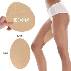 Thigh Anti Chafing Friction Tape Pads, Self Adhesive Thigh Patch Prevents Chafe Wear Resistant Thin Inner Breathable Sticker Pad, 10PCS