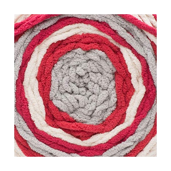 Bernat Blanket Stripes Knitting Yarn Wool 300g - 76027 RED
