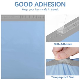 METRONIC Metronic Poly Mailers 10x13 100 Pcs | Medium Size Shipping Bags for Clothing | Large Poly Mailer Bags, Shipping Envelopes, Mailing Bags for Small Business,Waterproof and Tear-Proof Poly Bags Blue