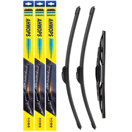 AHWOPS 3 Wiper Front and Rear Wiper Blades for 2008-2012 Jeep Liberty, OE Original Style (19″/19″ Front/14″ Rear) For My Car