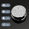 DACIRTY 4 PCS Bling Car Mini Hooks, Rhinestone Encrusted Round