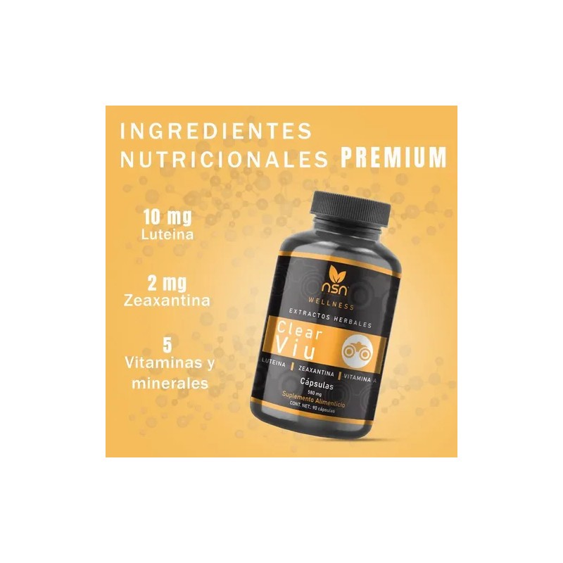 Nsn Clear Viu | Con Luteína, Zeaxantina, Vitamina A Sabor