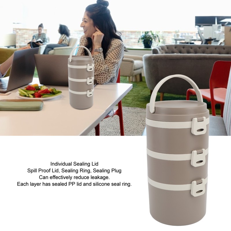 Bento Box 304 Stainless Steel Removable Lunch Box Office Travel