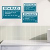 Classic Framed Plus Gym Rules Re-Rack Your Weights Wipe Down