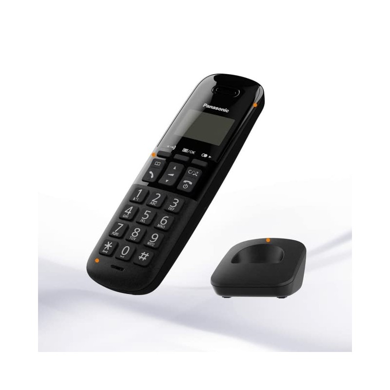 Panasonic TELEFONO INALAMBRICO P.LCD 1.4 Moderno Negro (KX-TGB310MEB)