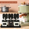Suclain 3 Pcs Glass Coffee Station Organizer Set Coffee Containers