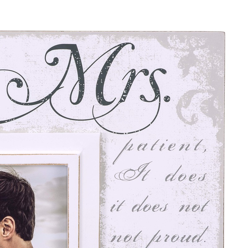 Malden International Designs Silkscreened Corinthians Verse Mr & Mrs Wood