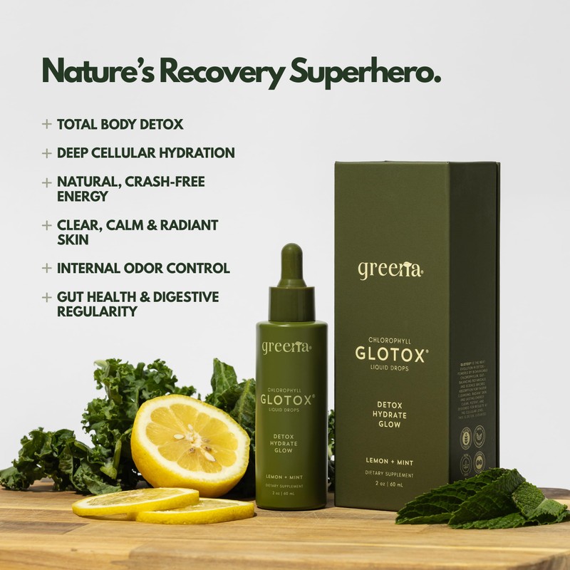 GLOTOX Chlorophyll Liquid Drops – 3000mg Sodium Copper Chlorophyllin +