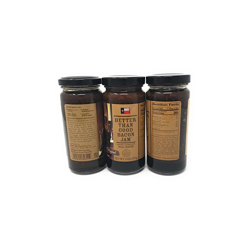 Better Than Good Bacon Jam 9oz Jar (Pack of 3)