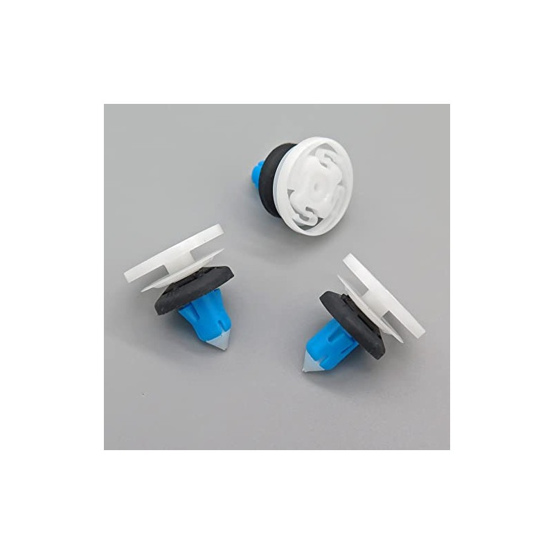 VVO Fasteners- White Plastic Front Door Card Clips for Alfa
