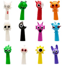 AYNKH S-prunki Movable Figures,Action Figures, Colourful Children's Toy Figures for Boys and Girls 3 Years and Older, Safe, Durable and Fun for Any S-prunki Play Lovers (12-Piece Pack B)