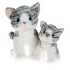 Plush Toy Wanderland Purr-cilla Grey Tabby Cat Stuffed Toy -
