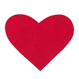 Mopec Pack Corazones rojos cartulina de 285 gramos 8.5 x 9.5 cm X014 pack of 25 red cardboard hearts, 285 g, 8.5 x 9.5 cm