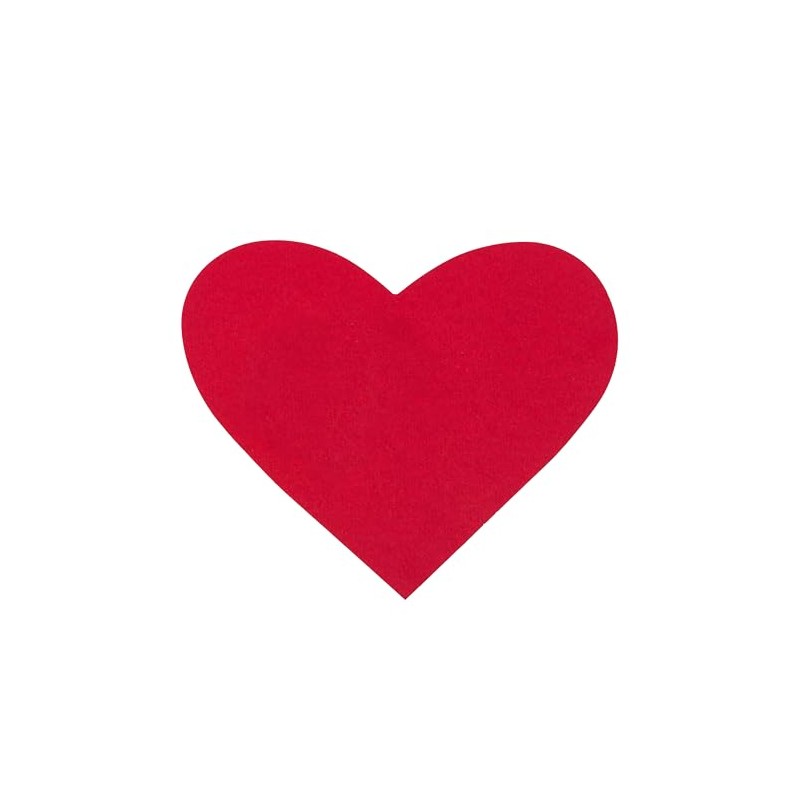 Mopec Pack Corazones rojos cartulina de 285 gramos 8.5 x