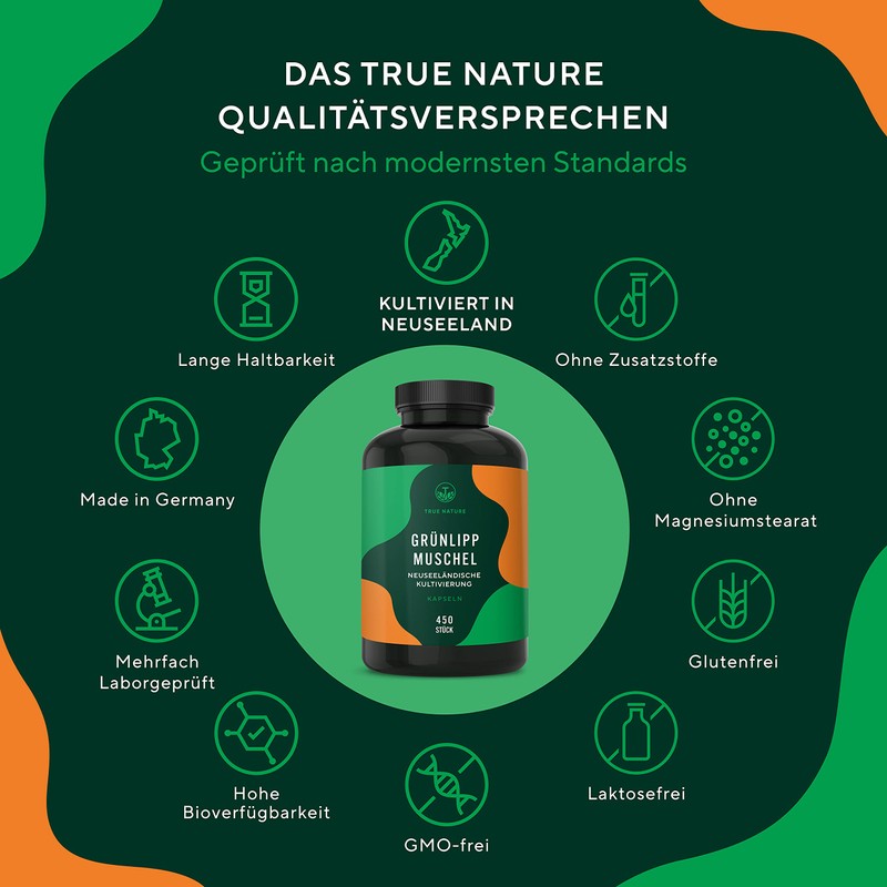 True Nature® Green-lipped Mussel 360 Capsules 500 mg
