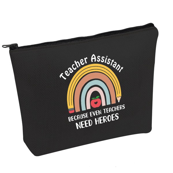 Cosmetic bag for teachers, teachers, assistant, because teachers need heroes,