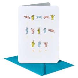 American Greetings Sign Language Birthday Card (Amazing Day)