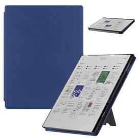 Stand Case for Remarkable PaperPro Tablet 11.8 inch (2024 Released), Foldable Stand Folios Cover for Remarkable Paper Pro Digital Paper with Pencil Holder and Auto Sleep/Wake.Navy Blue
