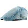 YAMEE Beret Hat Unisex Denim Classic, Beret Hat Men's Adjustable