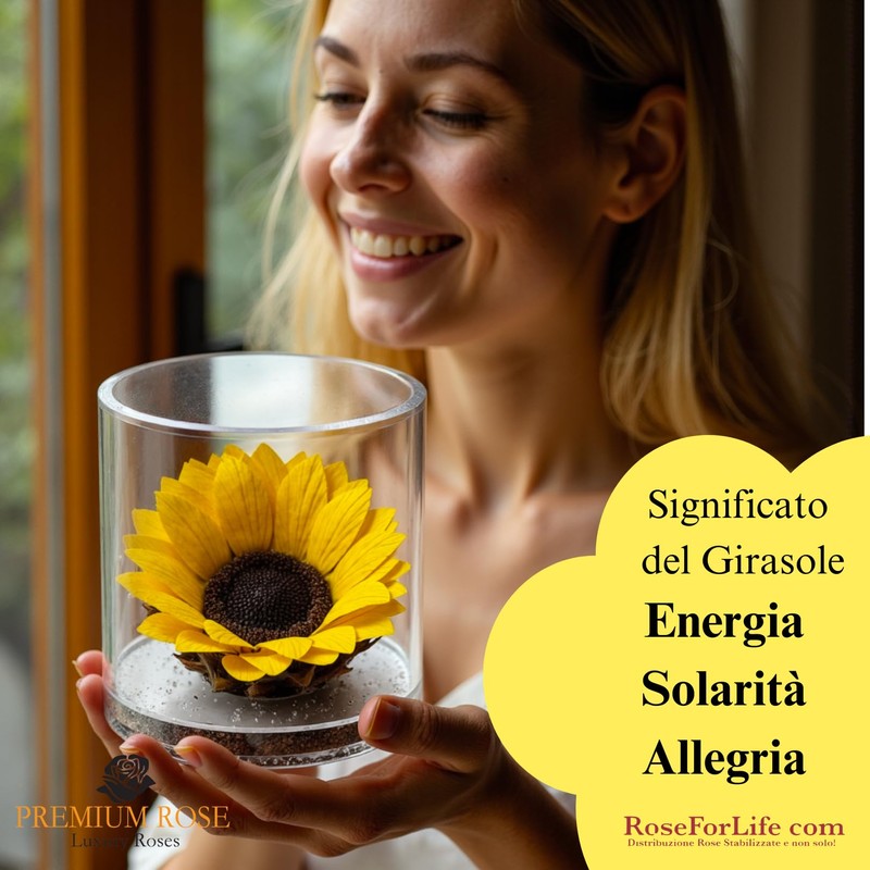 Premium-rose.com Eternal Stabilised Sunflower Round with Sunflower Unique and Refined