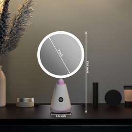 Clearflexions CFX Desktop 1.0-1X & 15X Magnification LED Makeup Mirror