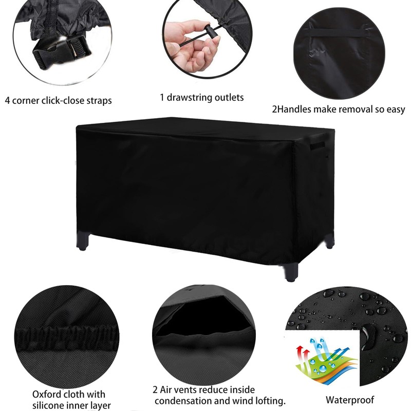 Fire Pit Table Cover ,44" L x 28" W x