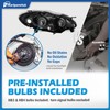 KarSpareHub Headlights Assembly for 2003-2008 Toyota Corolla Headlamp Replacement Clear