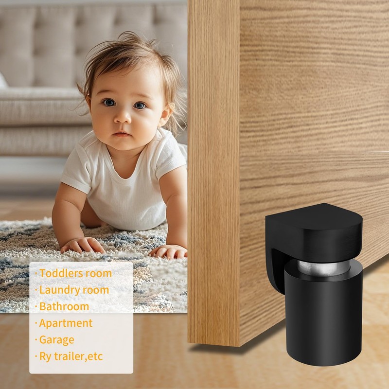 TOPTAKE Door Stoppers – Robust Magnetic Door Stopper and Holder