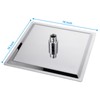 Lordear 16 Inch Rainfall Shower Head Solid Square Ultra Thin