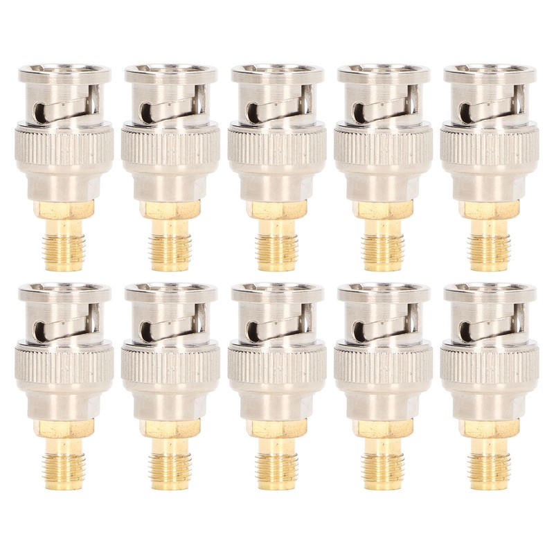 10Pcs RF Coaxial Adapter Cable Connector SMA Female to BNC