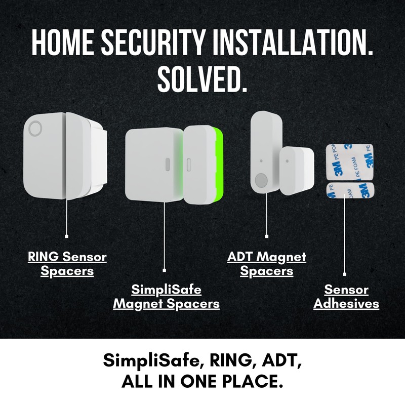Magnet Riser Compatible with SimpliSafe | Alarm Contact Spacer with