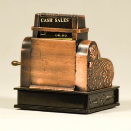 Metal Rare Die Cast Sharpener Cash Register Pencil Sharpener Collectible Replica Miniature National Cash Register Vintage Finished