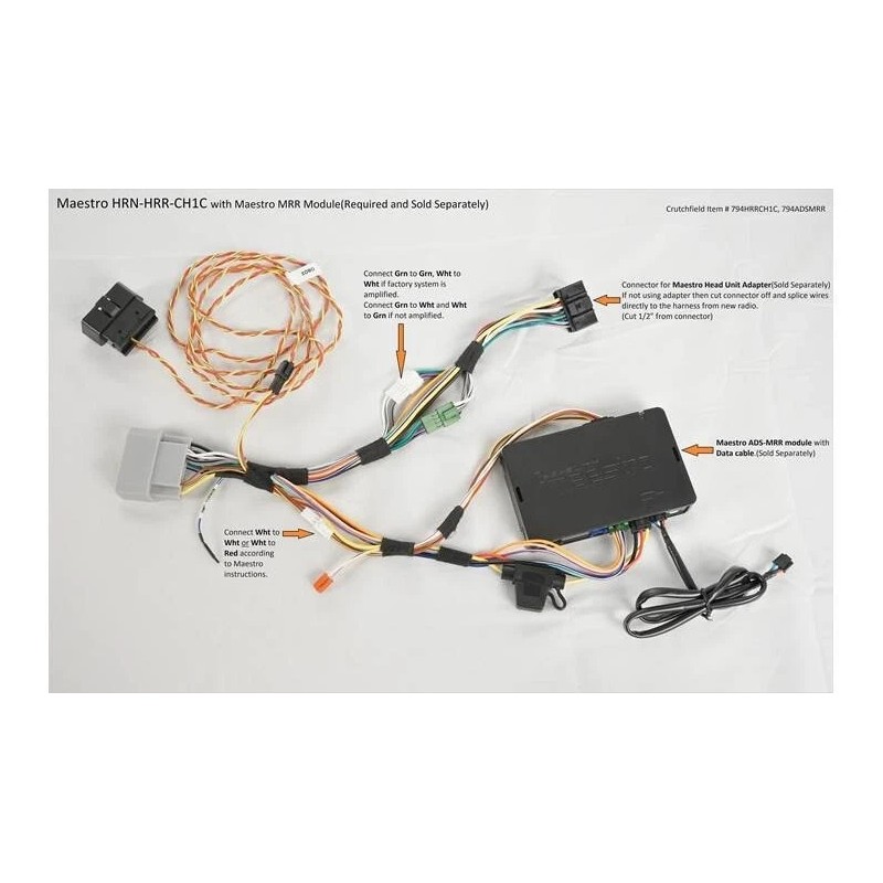 IDATALINK MAESTRO HRN-HRR-CH1 /T-HARNESS SELECT CHRYSLER VEHICLES *NEW* HRCH1