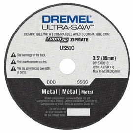 Dremel US510-01 Ultra-Saw 4 in. Premium Carbide Wood and Plastic Cutting Wheel