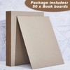 50 Pcs Book Board, Binders Board Chipboard Designer Bookboard Kraft
