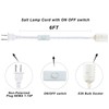 wininks 6FT Salt Lamp Cord ON/Off Switch with 37MM E26