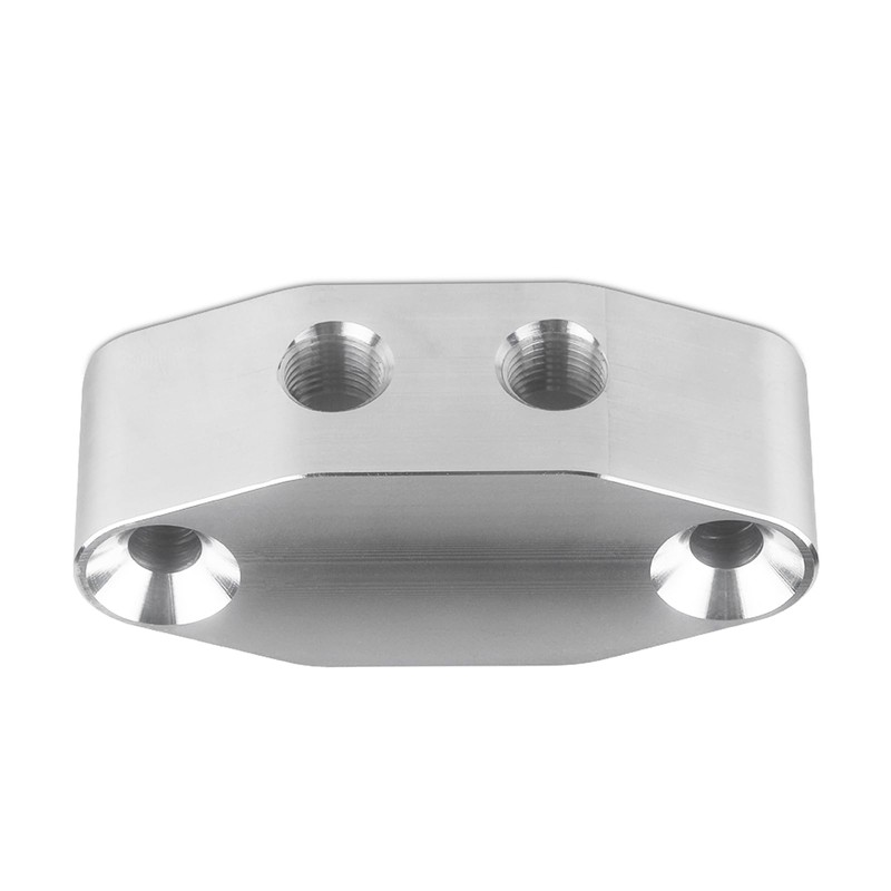 xinyee Oil Feed Line Adapter Plate LS Twin Turbo Dual