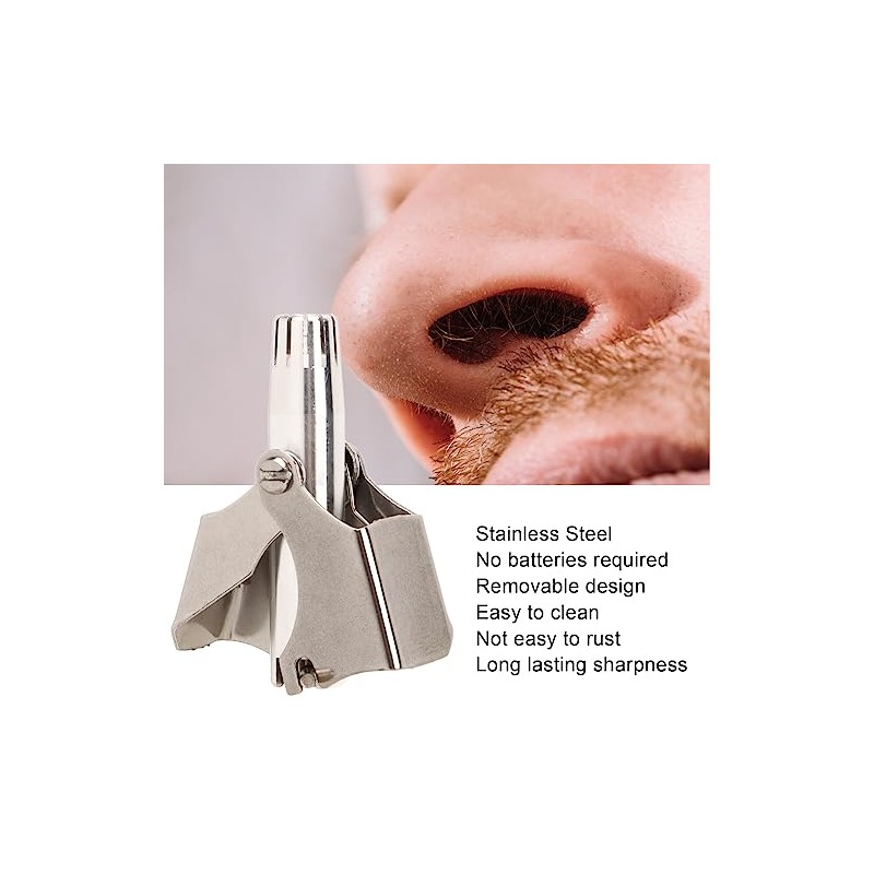 Recortador de Vello de Nariz para Hombres, Ergonómico, de Acero