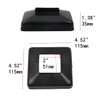 Tsnamay 6Pcs Flange Base Shoe for Railings 2"x 2"/50mm Post,Deck