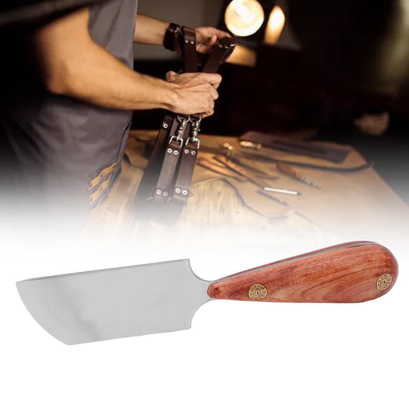 Leather Knife High Speed Steel Wooden Handle Easy Control Widely