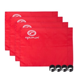 Optimum Training Corner Flag Pack Of 4 - Red