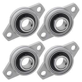 Rhombic Flange Bearings 4Pcs Flange Bearing Pillow Bearing Housing Bearing Self-Aligning Pillow Bearing Block Flange Bearing for Axle Shaft Machine (20mm ID)