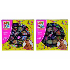 Simba 106374137 - Art und Fun Perlenschmuckset, 2-fach sortiert, es wird nur ein Artikel geliefert, 5.000 Perlen, ab 5 Jahre