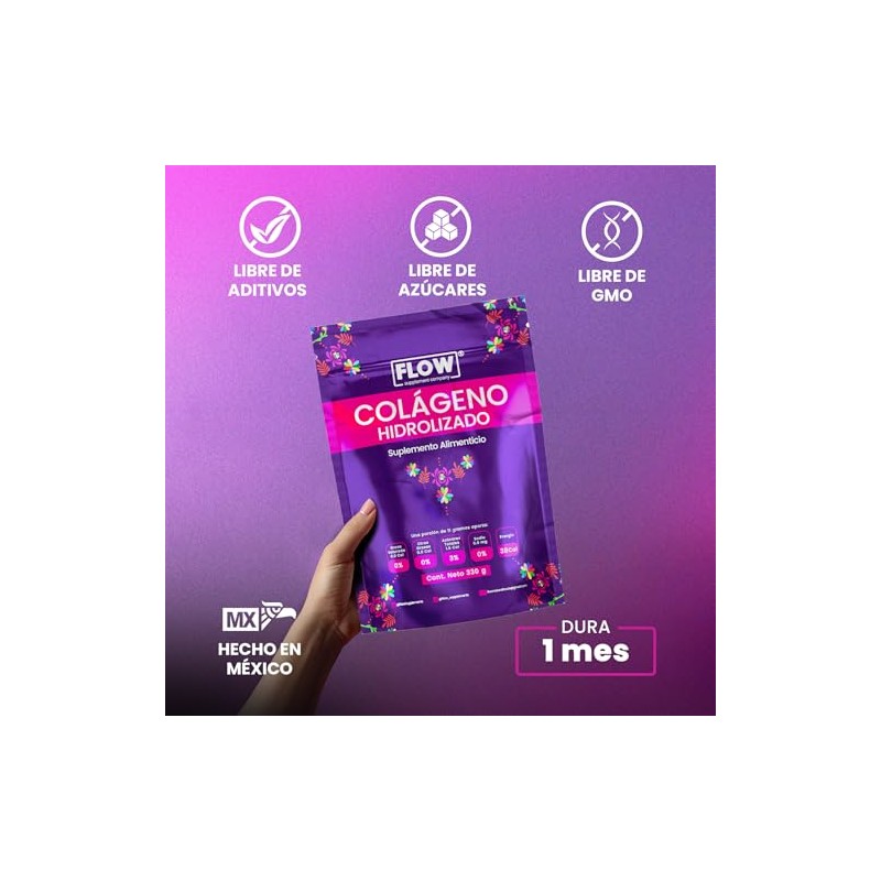 Colágeno Hidrolizado al 90% 330 grs Granada FLOW
