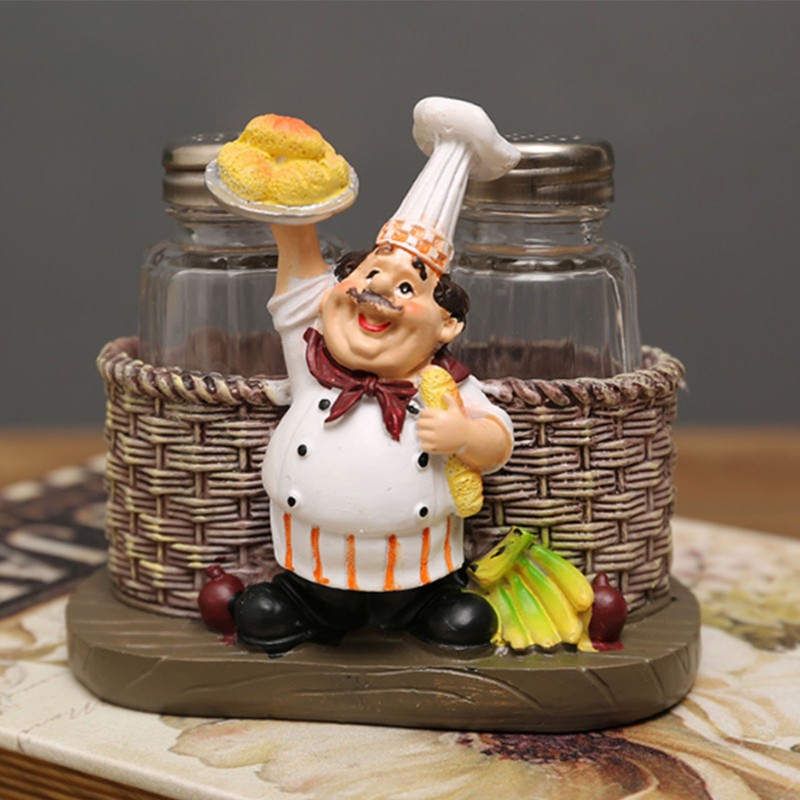 Chef Stature Holder Decorative Synthetic Resin Ingenious Vivid Chef Figurine